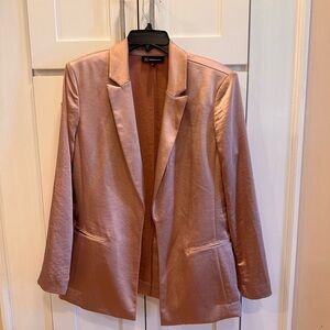 INC International Concepts Satin Blazer in Rose